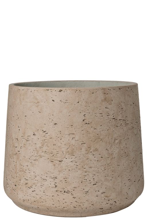 Beige bloempot beton