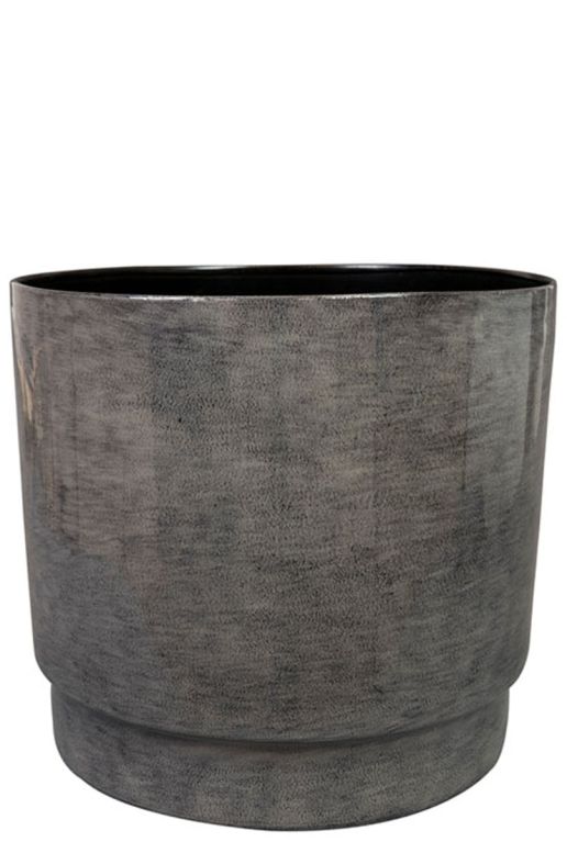 Rens blumentopf metall grau