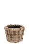 Korb Drypot Rattan - Round grey